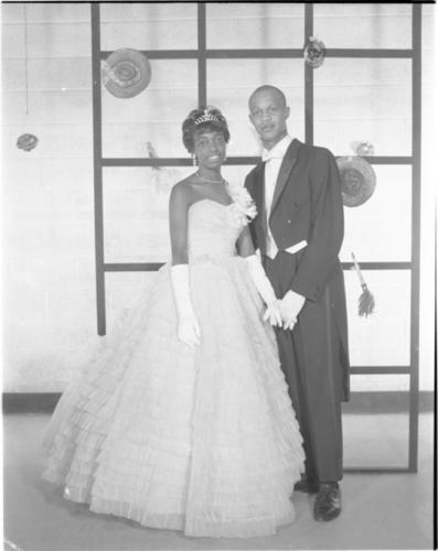 Edward Davis and unidentified woman, 1963