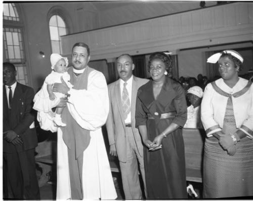 Baby and Church Congregation (Mrs. C.C. McCord), 1958